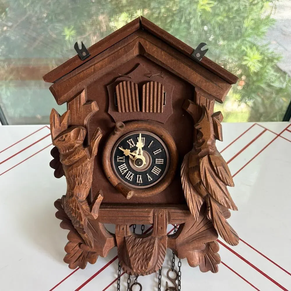 Vintage Lador Edelweiss 2866 Swiss Cuckoo Clock Parts Repair Restoration